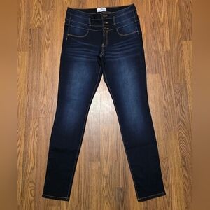 Jordache Dark Blue Jeggings Size 10 Women’s Stretch Classic Skinny Pants D87